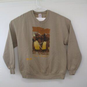 Tulsa Zoo Sweatshirt Unisex 2XL Vintage 1996 Crewneck Brown Save the Elephants